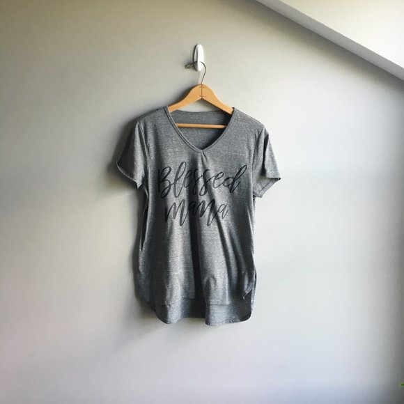 ⚪ 3/$15  Blessed Mama super soft tee - Picture 1 of 9